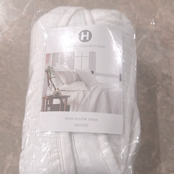 Hotel Collection Dobby Diamond Quilted Sham, King, pillow sham quilted case - Picture 5 of 7